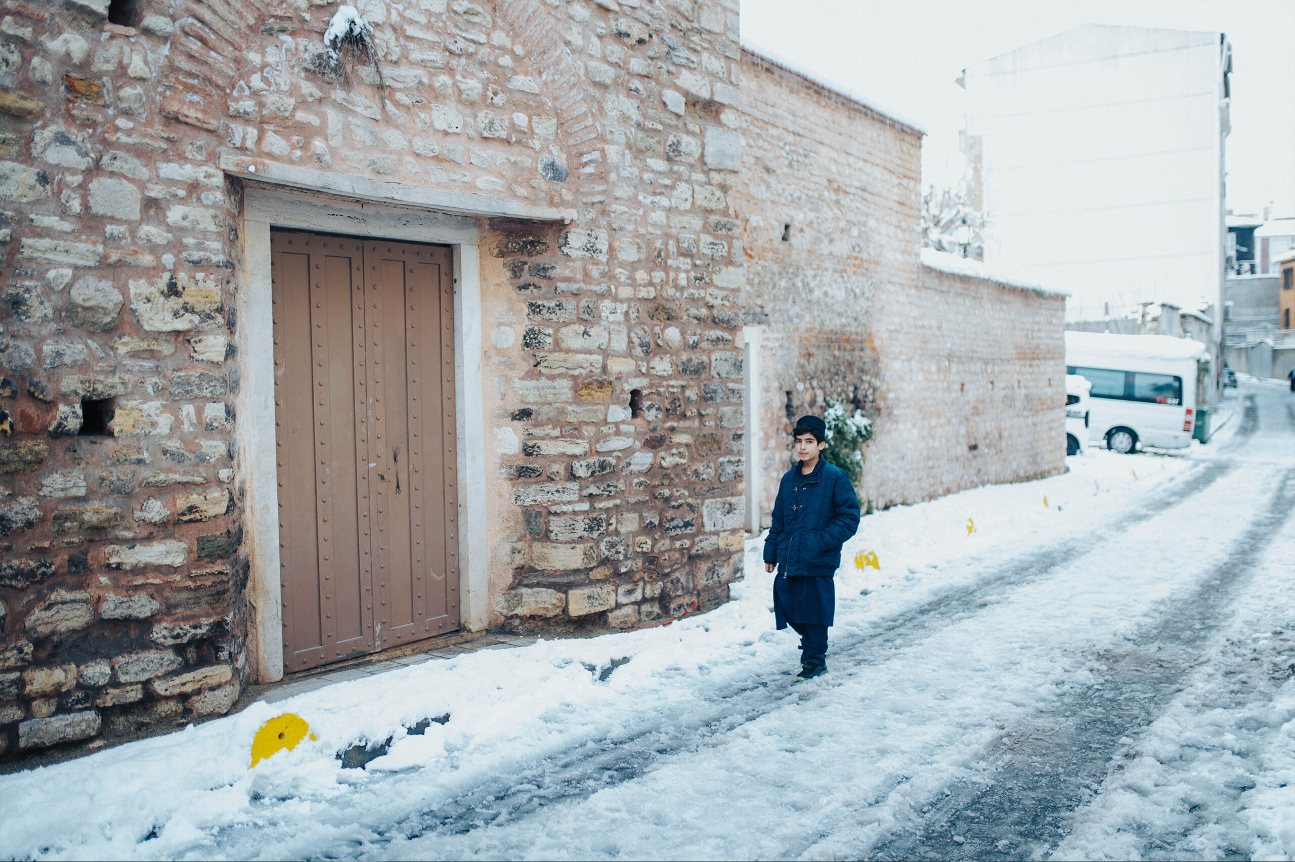 Kid in the snow