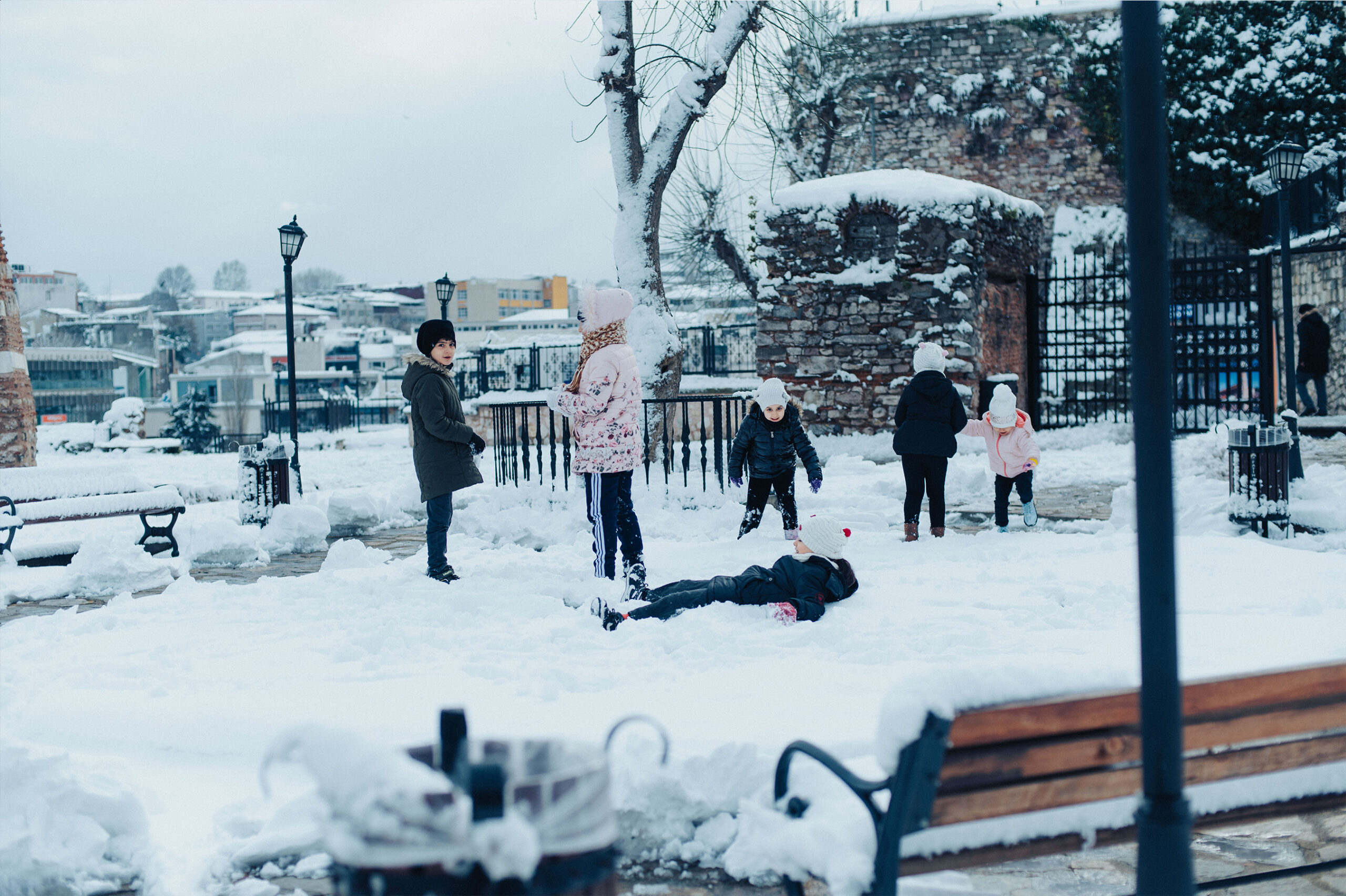 Kids in the snow